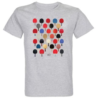 T-shirt GRIS All-Over Raquettes