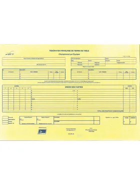 Feuilles de match 3 joueurs