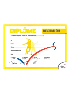 Diplôme initiateur de club