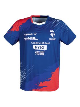 Maillot Officiel Bleu - Rouge Tibhar - Équipe de France FFTT 2025/2026