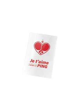 Magnet Je T'aime autant que j'aime le Ping