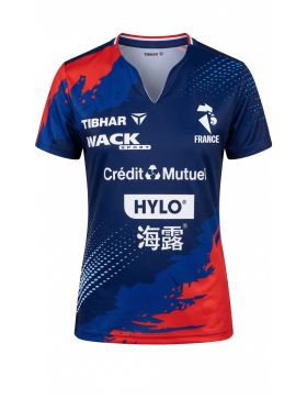 Maillot Officiel FEMME FFTT BLEU-ROUGE TIBHAR