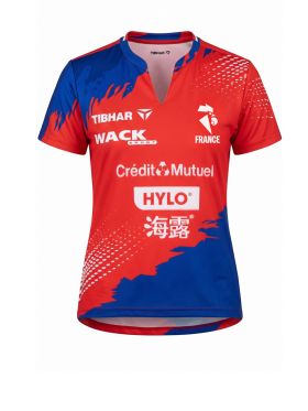 Maillot Officiel FEMME FFTT ROUGE-BLEU TIBHAR